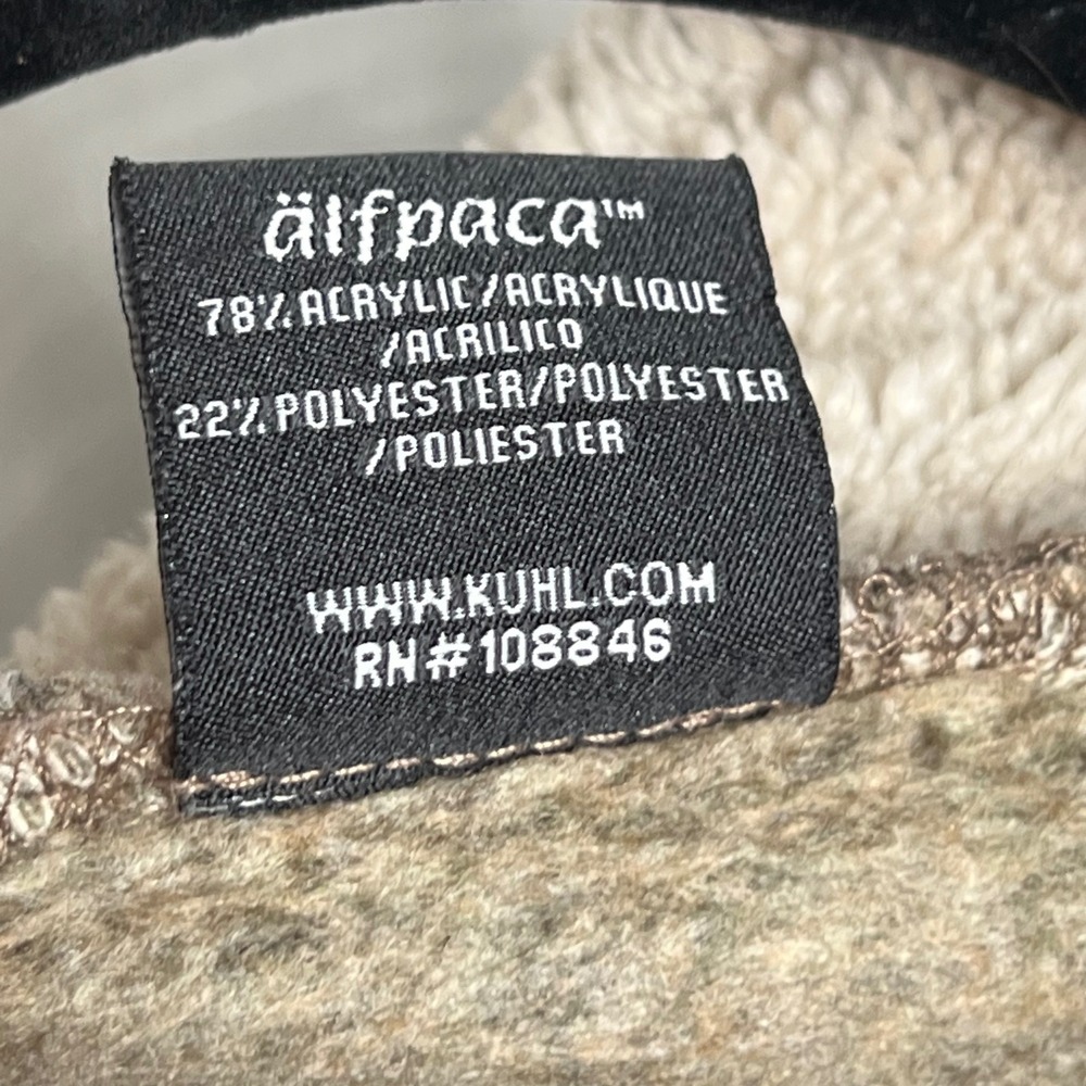Kuhl Europa 1/4 Zip‎ Fleece Sweater Pullover Alfpaca Beige Oatmeal Men's Size XL - Picture 8 of 10